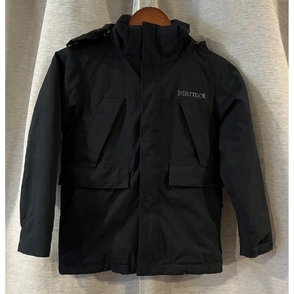 MARMOT Kid's Down Fill Jacket Black Size Small Outdoor